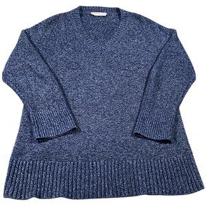 Everlane Sweater Womens S Navy Marl Pullover Loose Boxy Knitwear Normcore